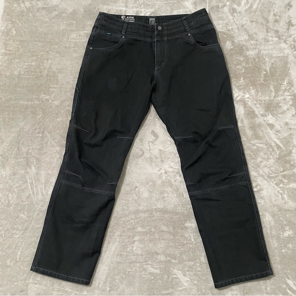 Kuhl Gunslinger Craig Series Blue Black Straight Fit Pants Men Size 38x32